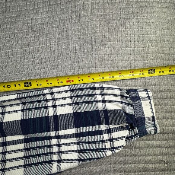 Vintage Five Brother Flannel Men 3XL Plaid Y2K Made In USA LS Shirt Pockets - Picture 4 of 7